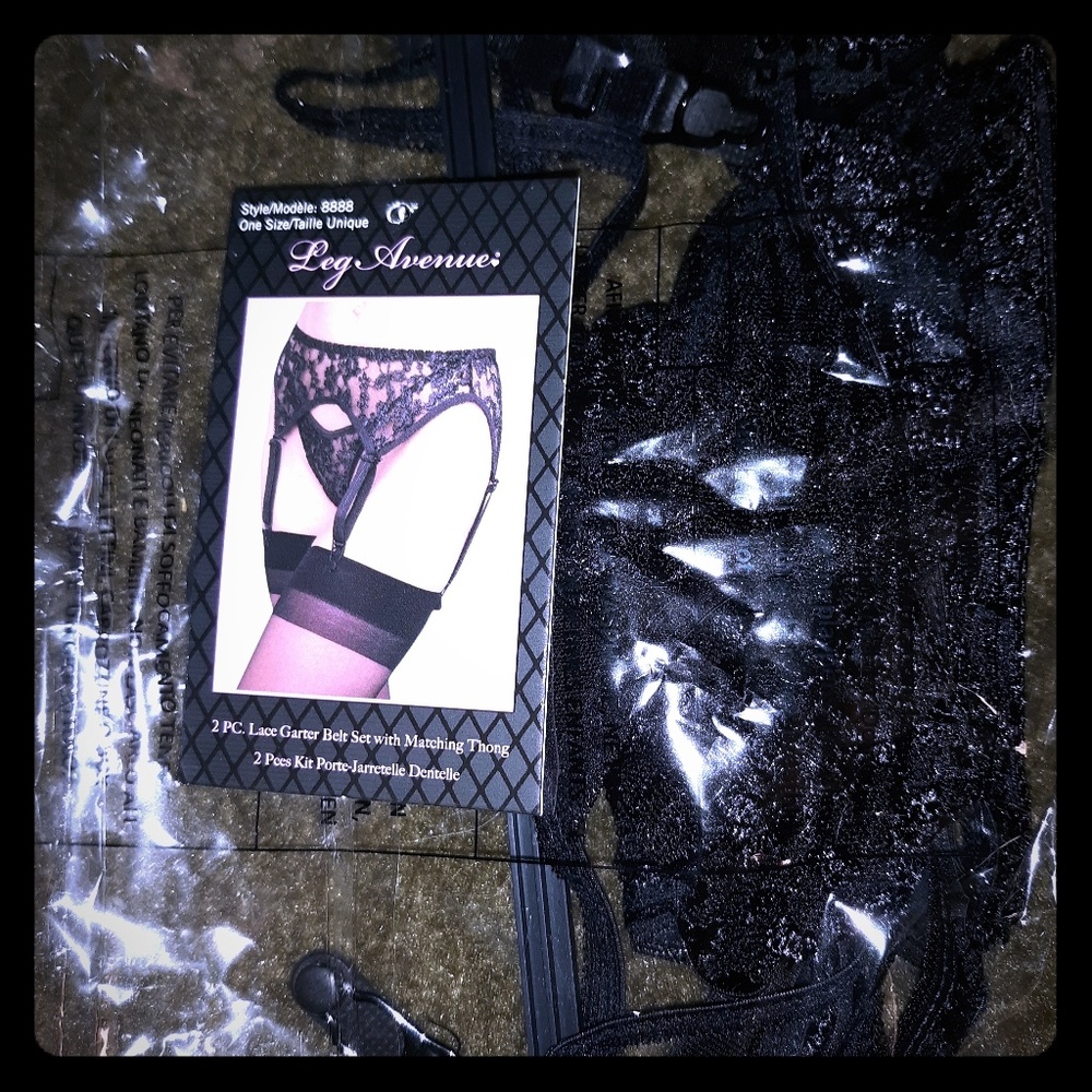 Garter Belt One Size Brand New With Underwear